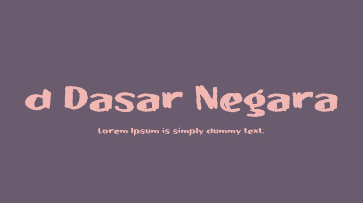 d Dasar Negara Font