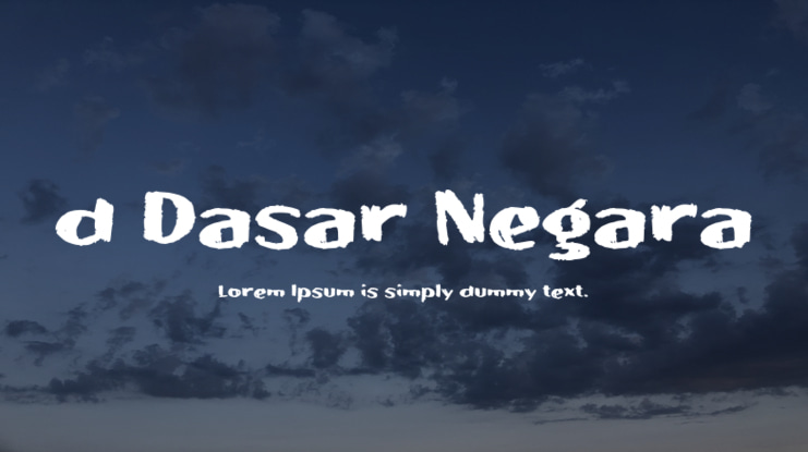 d Dasar Negara Font