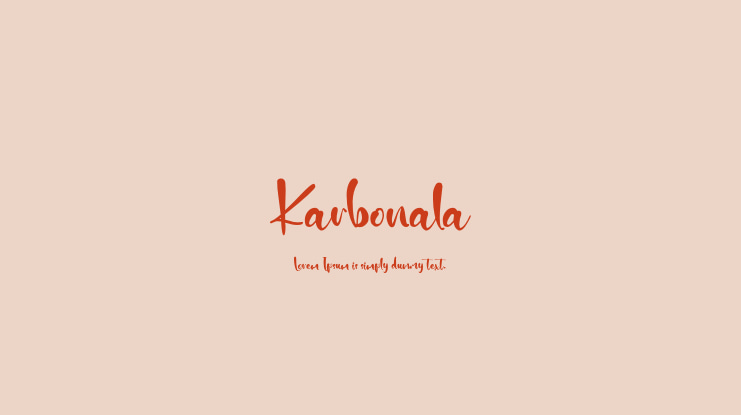Karbonala Font