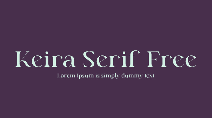 Keira Serif Free Font