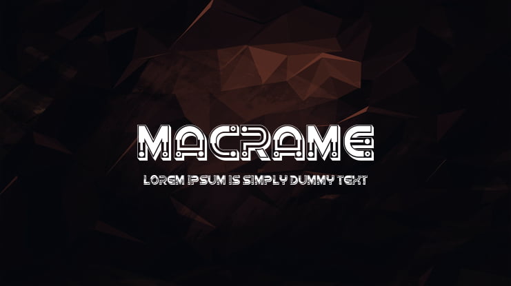 Macrame Font