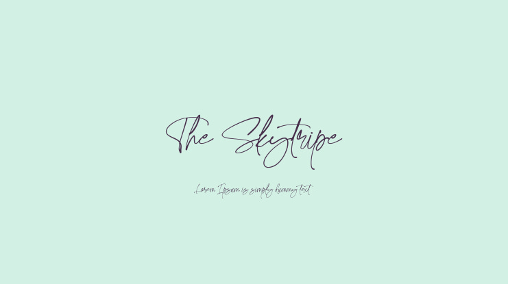 The Skytripe Font