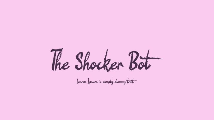 The Shocker Bot Font