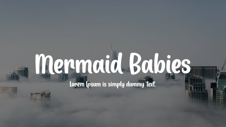 Mermaid Babies Font