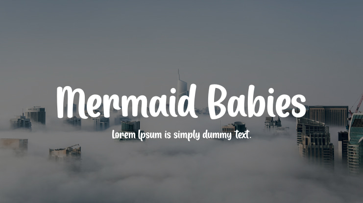 Mermaid Babies Font