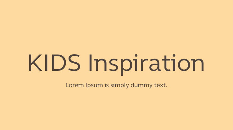 KIDS Inspiration Font Family