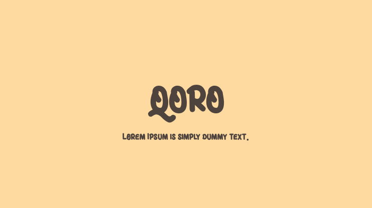 QORO Font Family