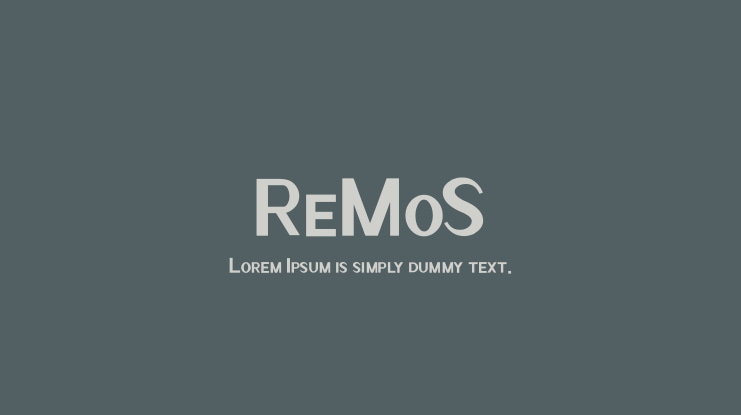 ReMoS Font