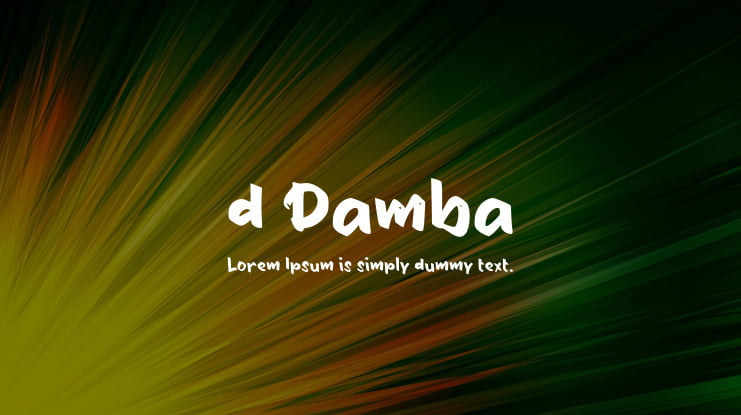 d Damba Font