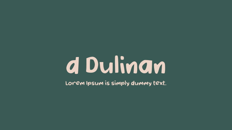 d Dulinan Font