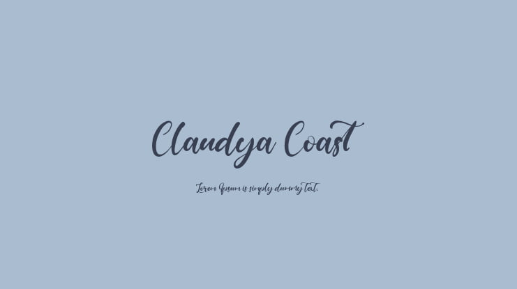 Claudya Coast Font