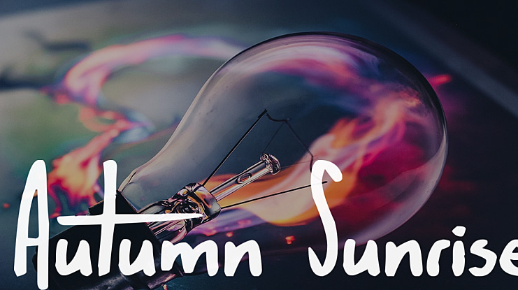 Autumn Sunrise Font