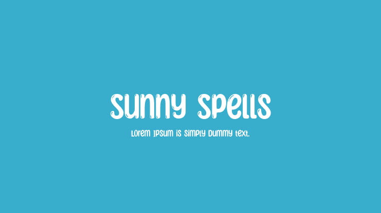 Sunny Spells Font