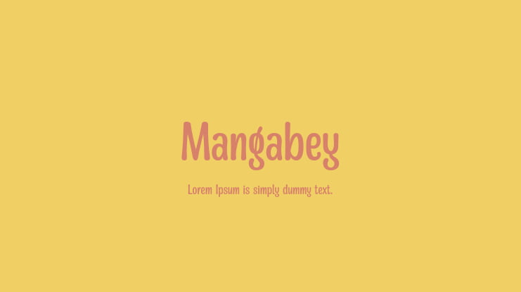 Mangabey Font
