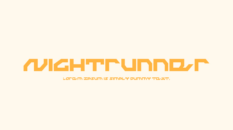 Nightrunner Font Family