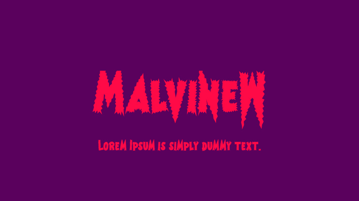 MalvineW Font