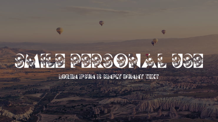 SMILE PERSONAL USE Font