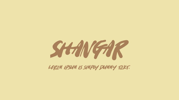 Shangar Font