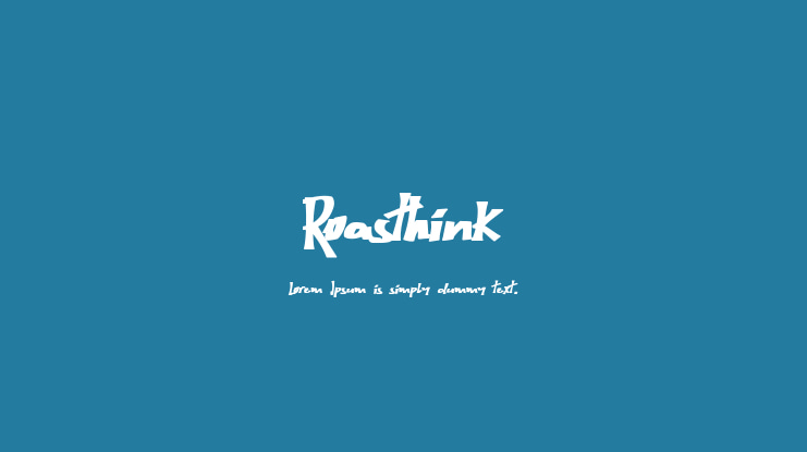 Roasthink Font