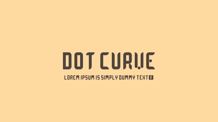 Dot Curve Font
