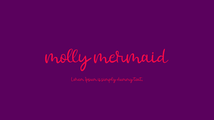 molly mermaid Font