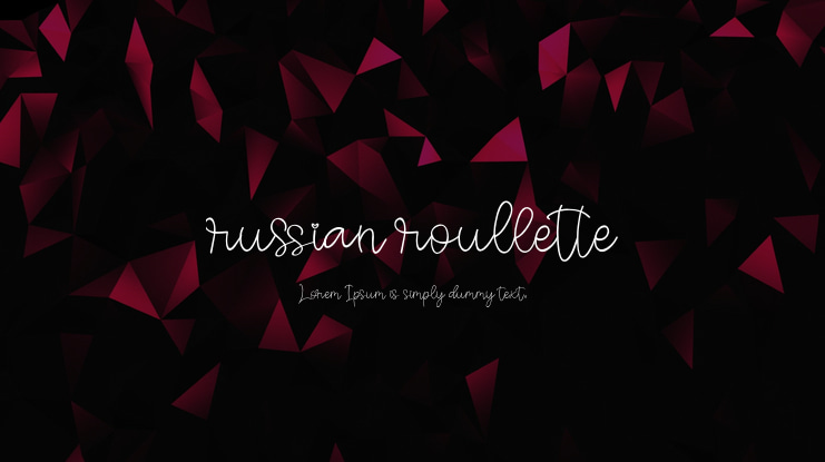 russian roullette Font