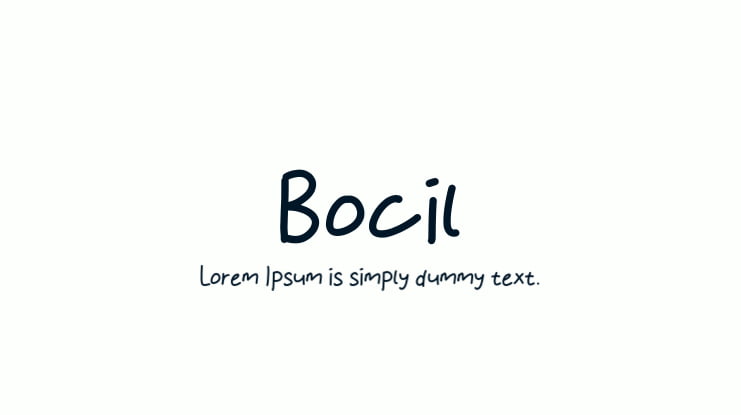 Bocil Font