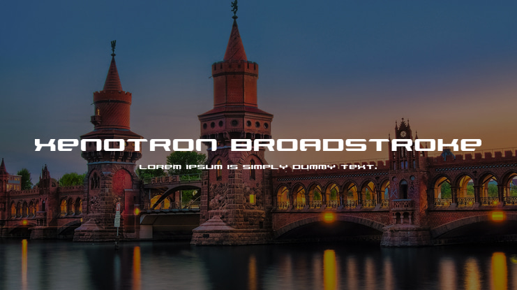 Xenotron Broadstroke Font