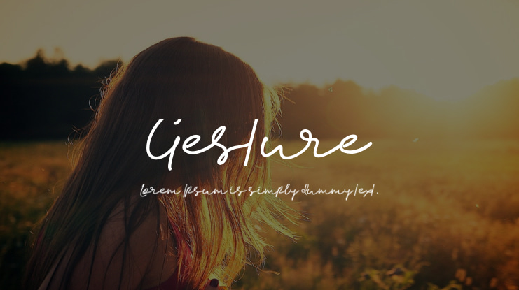 Gesture Font