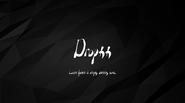 Drophh Font