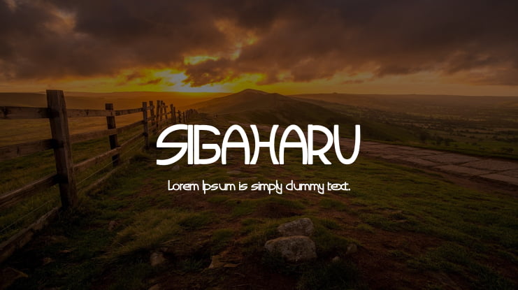 SIGAHARU Font