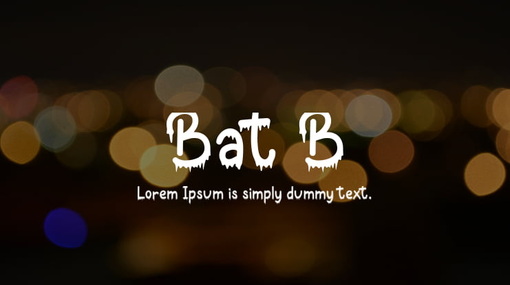 Bat Boo Font