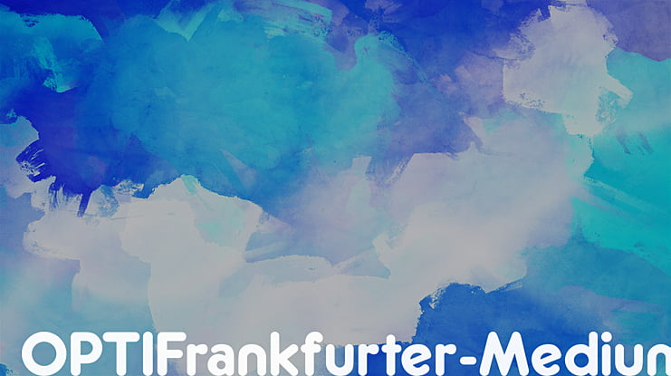 OPTIFrankfurter-Medium Font