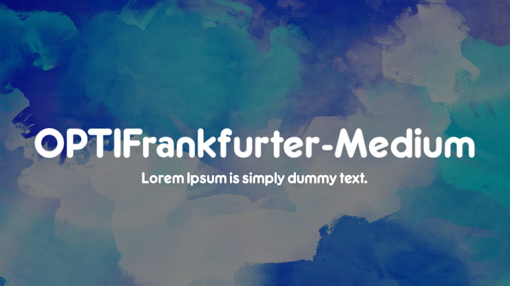 OPTIFrankfurter-Medium Font