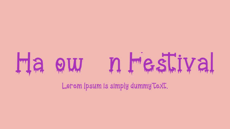 Halloween Festival Font