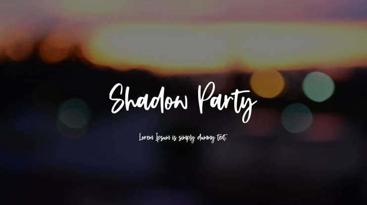 Shadow Party Font
