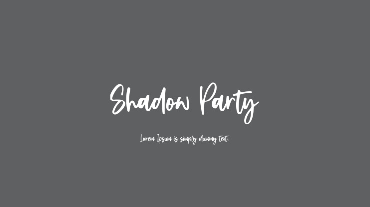 Shadow Party Font