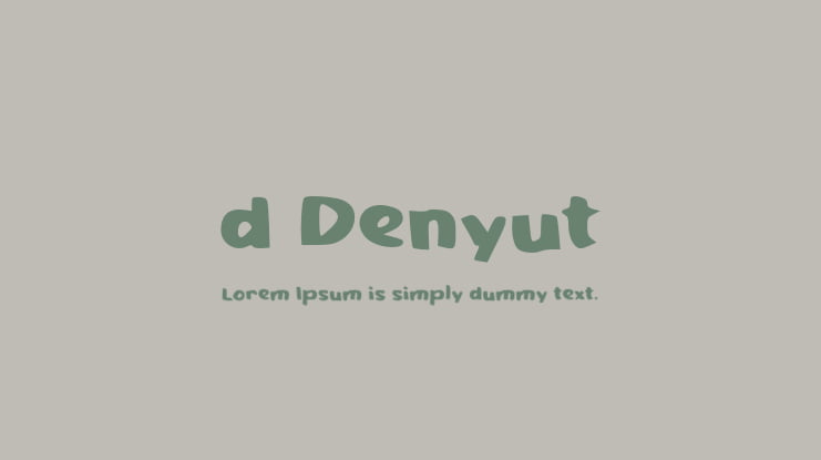 d Denyut Font