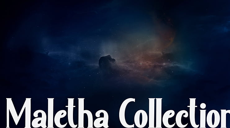Maletha Collection Font Family
