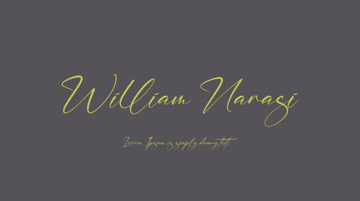 William Narasi Font