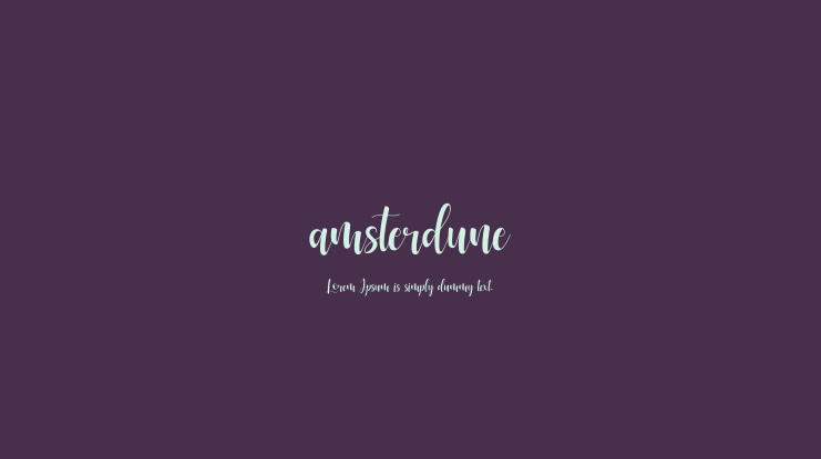 amsterdune Font