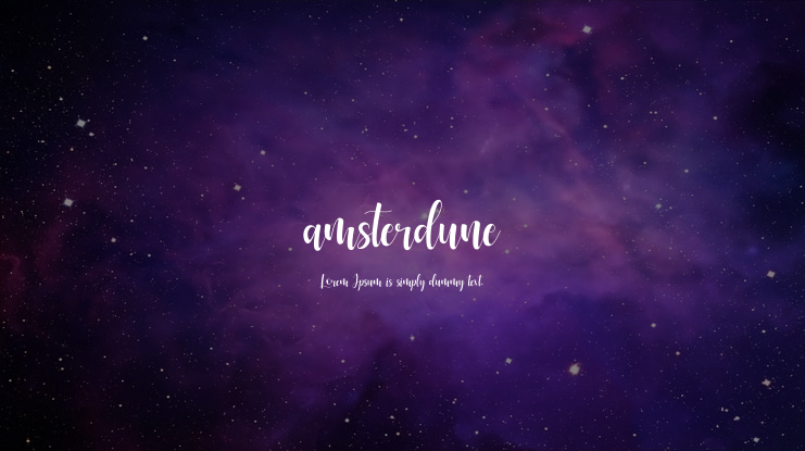 amsterdune Font