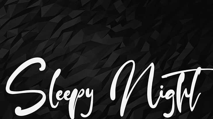 Sleepy Night Font