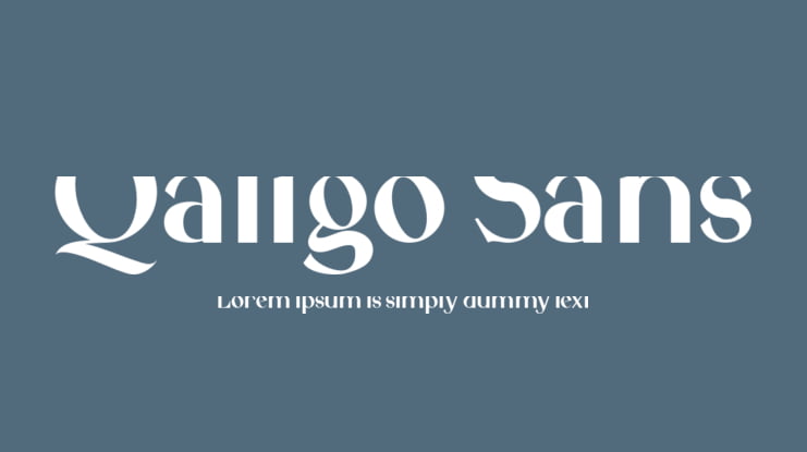 Qaligo Sans Font