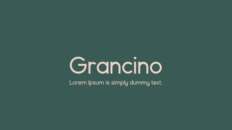 Grancino Font