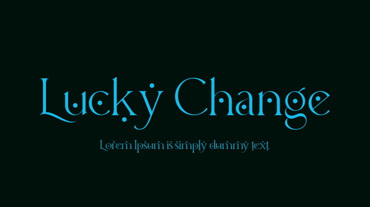 Lucky Change Font