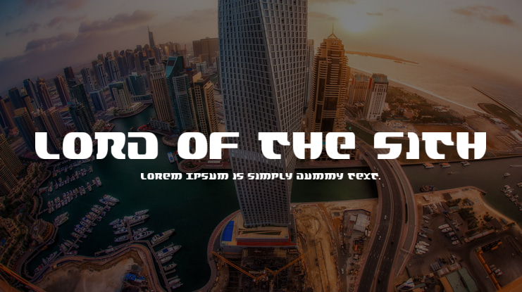 Lord of the Sith Font Family