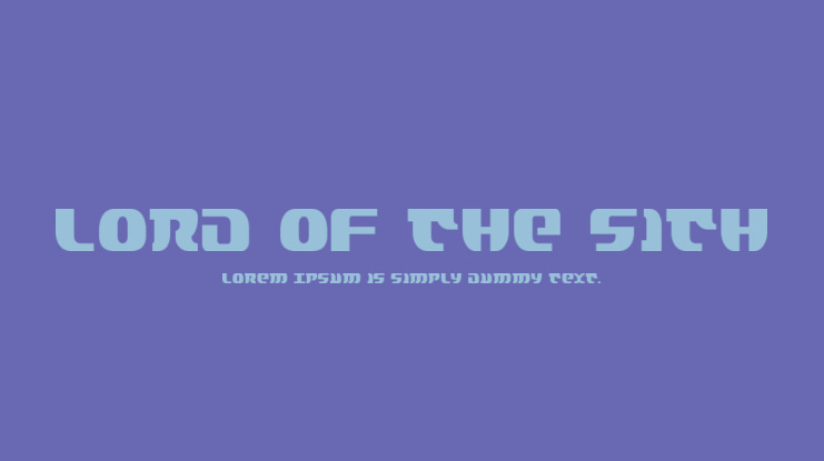 Lord of the Sith Font Family