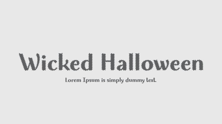 Wicked Halloween Font