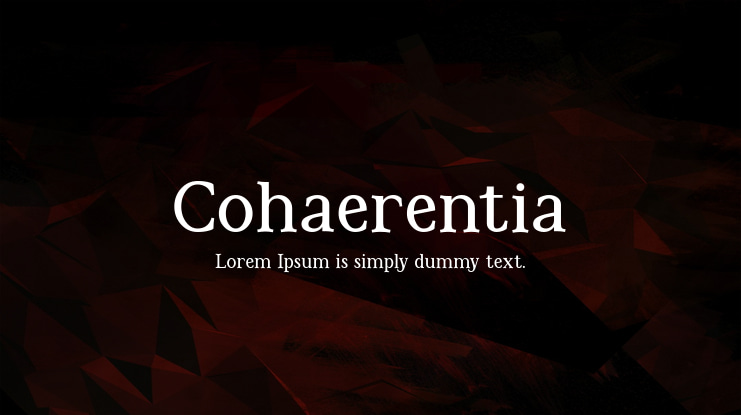 Cohaerentia Font Family